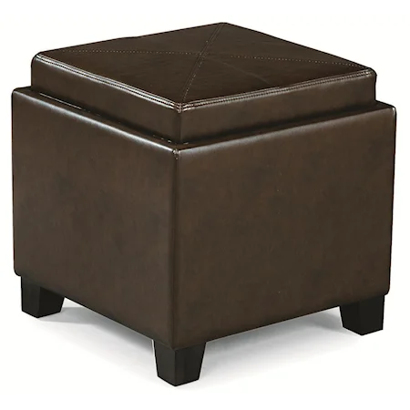 Cube Storage Ottoman - Brown